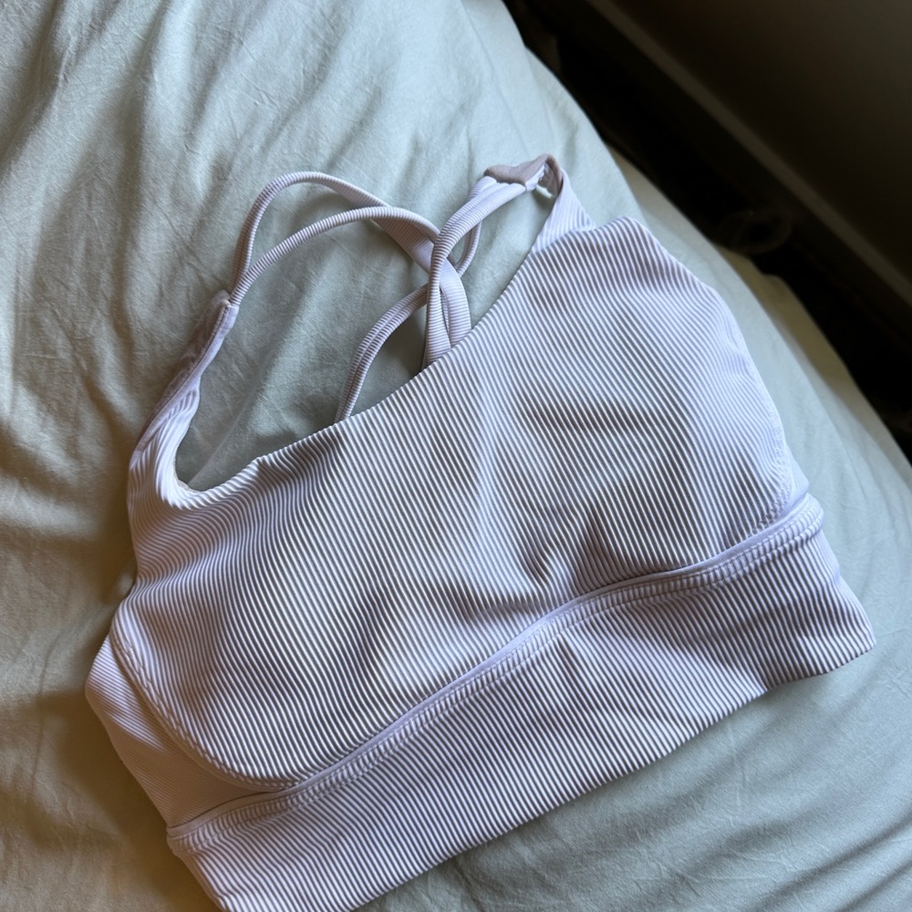 Lululemon energy longline sports bra ribbed